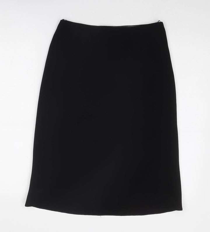 Spirit Womens Black Polyester A-Line Skirt Size 10