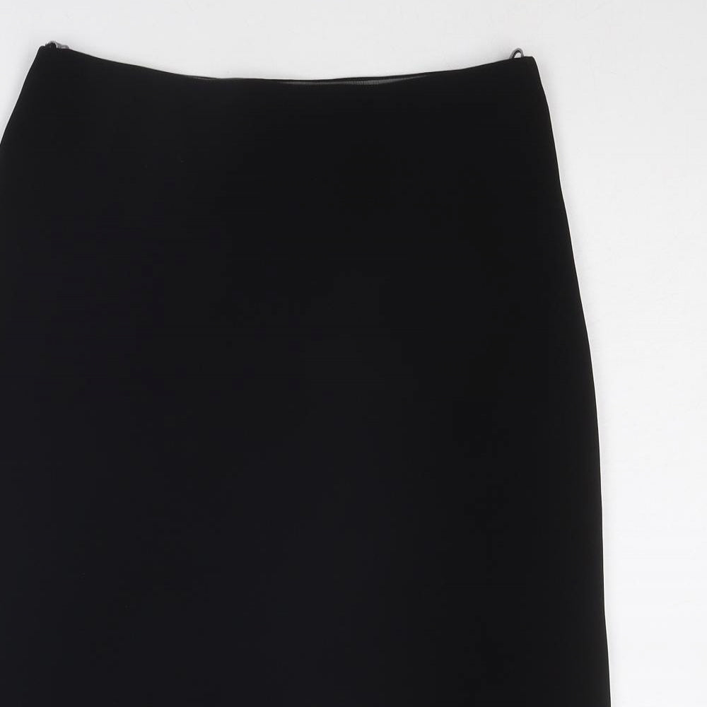 Spirit Womens Black Polyester A-Line Skirt Size 10