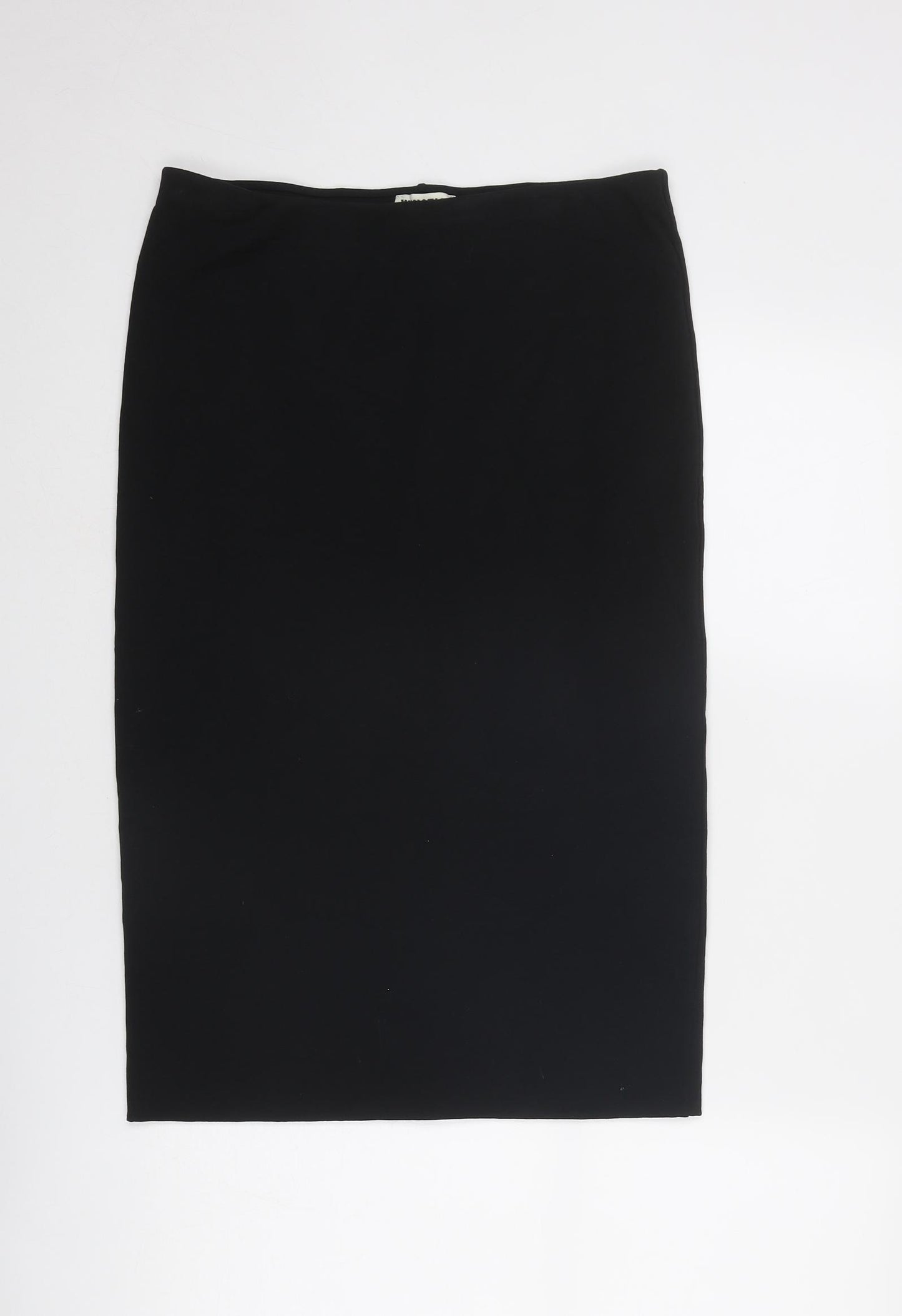 Whistles Womens Black Cotton Straight & Pencil Skirt Size 14
