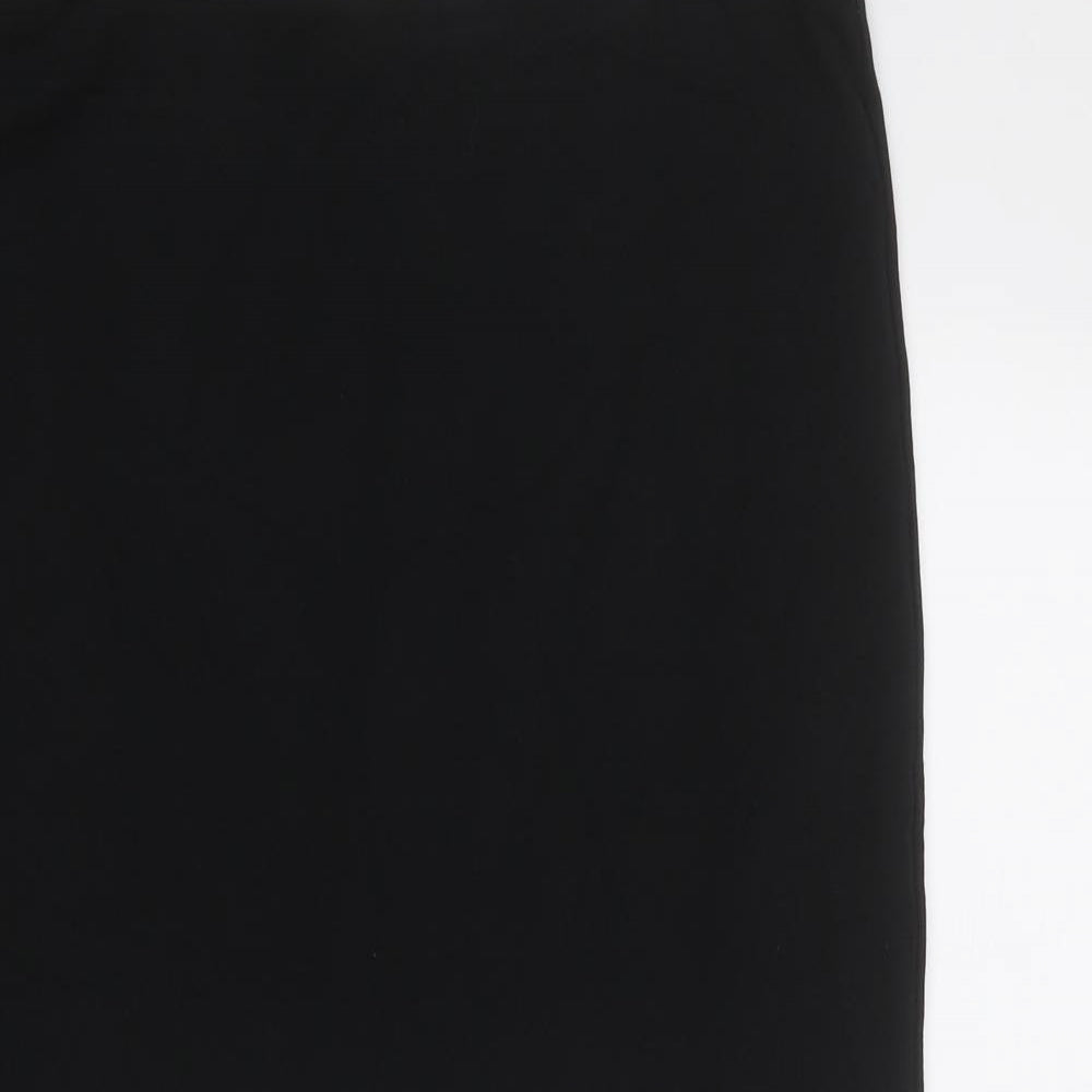 Whistles Womens Black Cotton Straight & Pencil Skirt Size 14