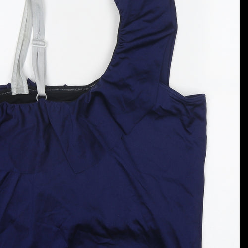 ASOS Womens Blue Polyester Basic Blouse Size 24 One Shoulder