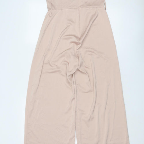 Missguided Womens Pink Polyester Jumpsuit One-Piece Size 10 Zip