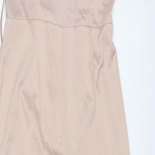 Missguided Womens Pink Polyester Jumpsuit One-Piece Size 10 Zip