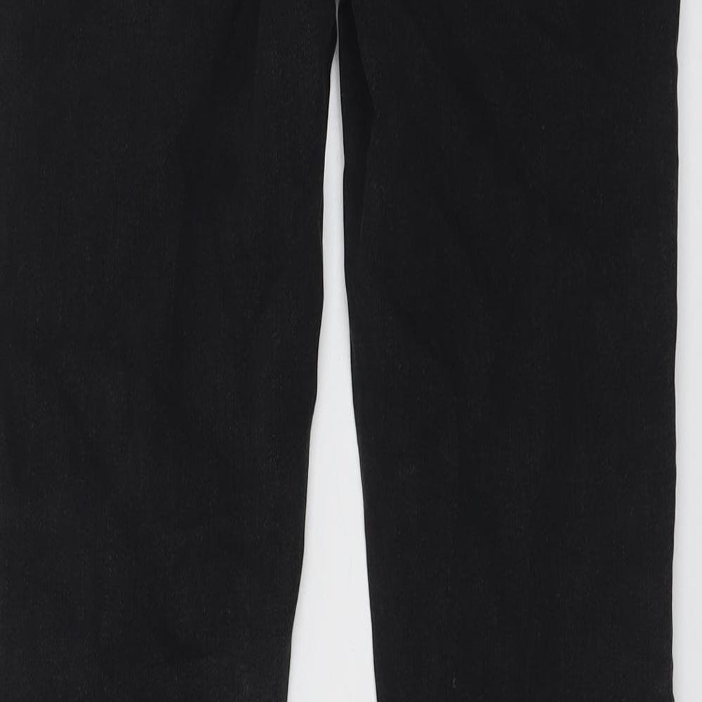 White Stuff Womens Grey Cotton Straight Jeans Size 10 L31 in Regular Button