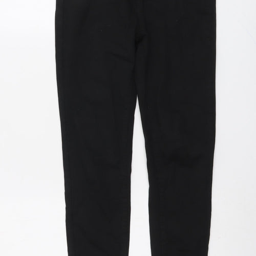 Stradivarius Womens Black Cotton Skinny Jeans Size 8 L27 in Regular Button