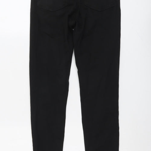 Stradivarius Womens Black Cotton Skinny Jeans Size 8 L27 in Regular Button