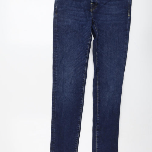 Selected Mens Blue Cotton Skinny Jeans Size 30 in L34 in Regular Button
