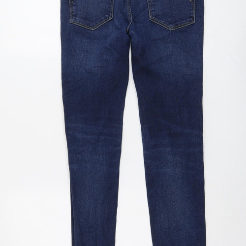 Selected Mens Blue Cotton Skinny Jeans Size 30 in L34 in Regular Button