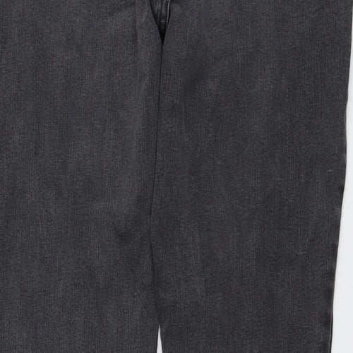 NEXT Womens Grey Cotton Skinny Jeans Size 16 L30 in Regular Button - Flower