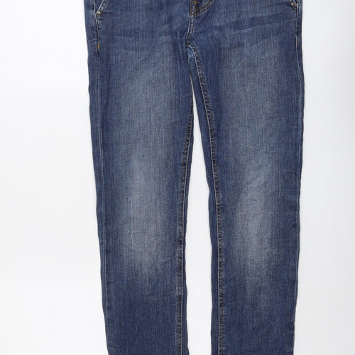 GUESS Mens Blue Cotton Skinny Jeans Size 33 in L34 in Regular Button