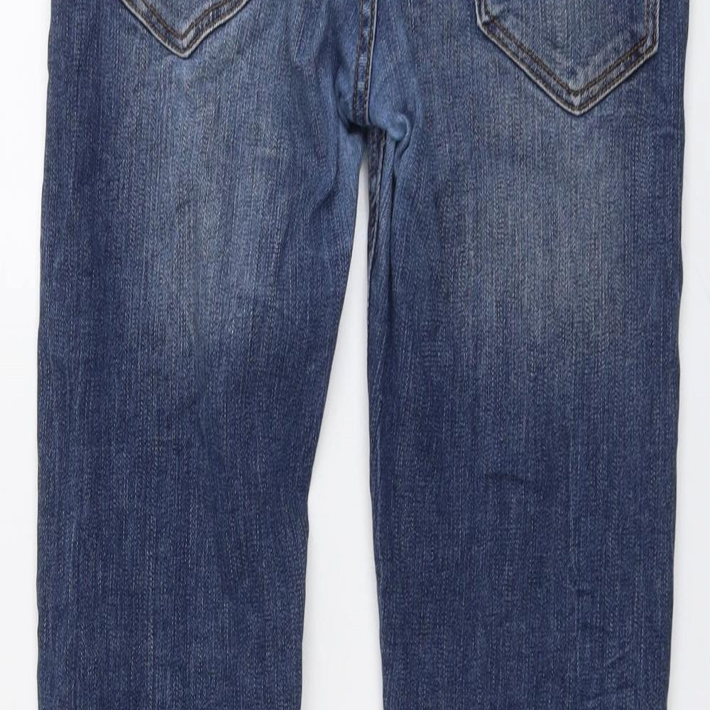 GUESS Mens Blue Cotton Skinny Jeans Size 33 in L34 in Regular Button