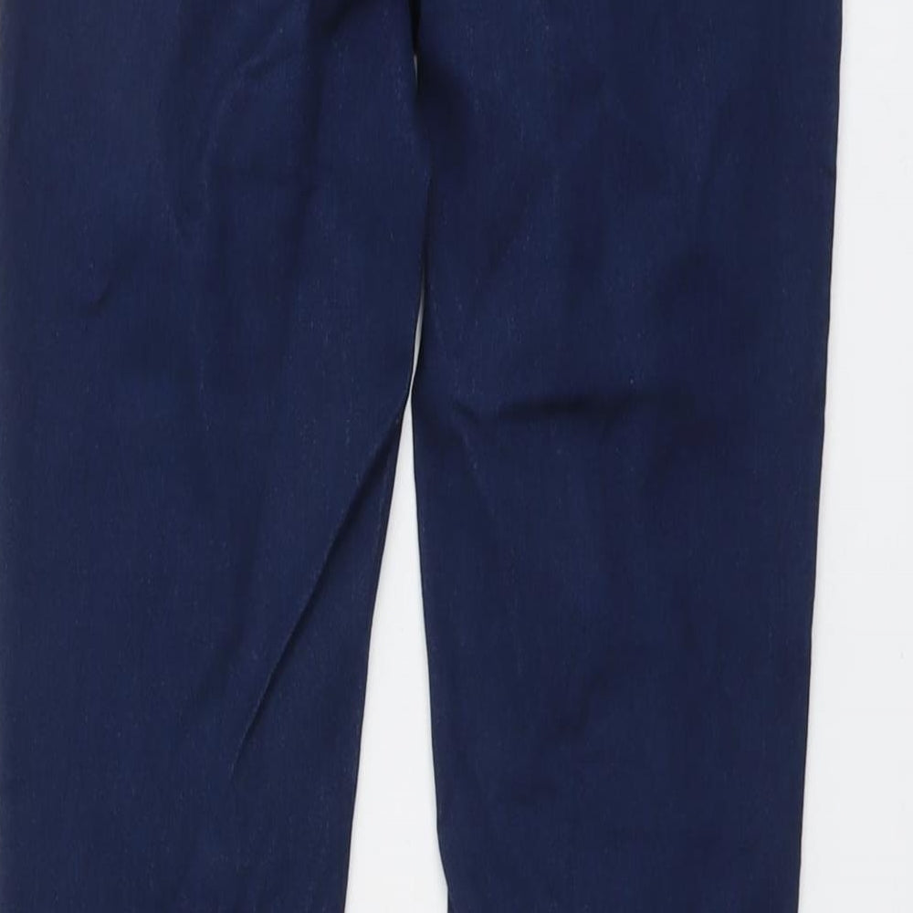 Warehouse Womens Blue Cotton Skinny Jeans Size 10 L28 in Regular Button