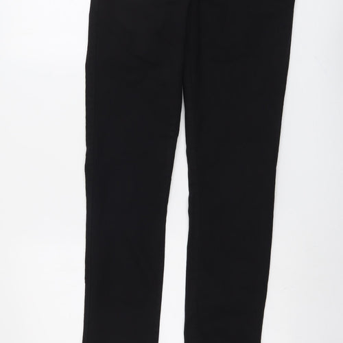 Dorothy Perkins Womens Black Cotton Skinny Jeans Size 12 L29 in Regular Button