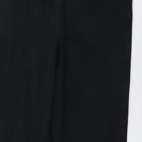 NEXT Womens Black Cotton Skinny Jeans Size 14 L30 in Regular Button