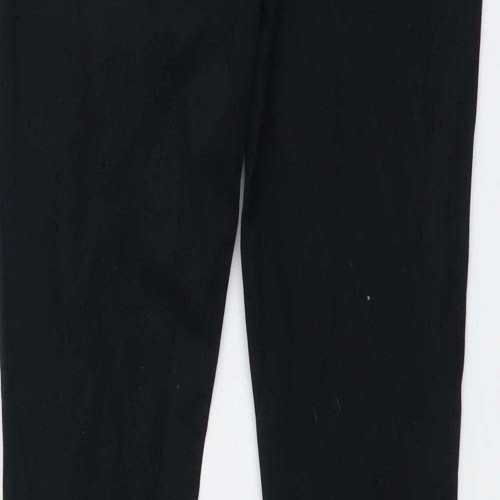 NEXT Womens Black Cotton Skinny Jeans Size 14 L30 in Regular Button