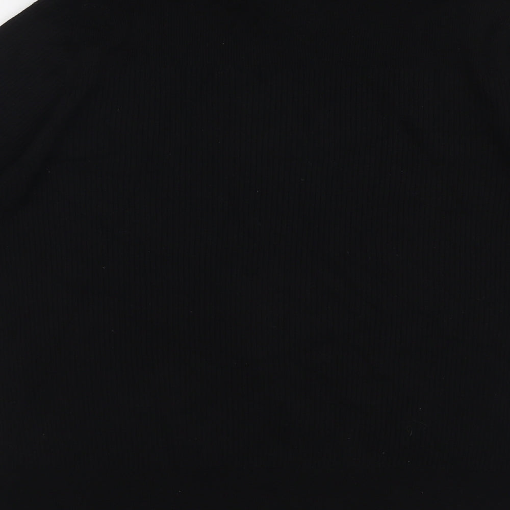 Marks and Spencer Womens Black Roll Neck Viscose Pullover Jumper Size 22
