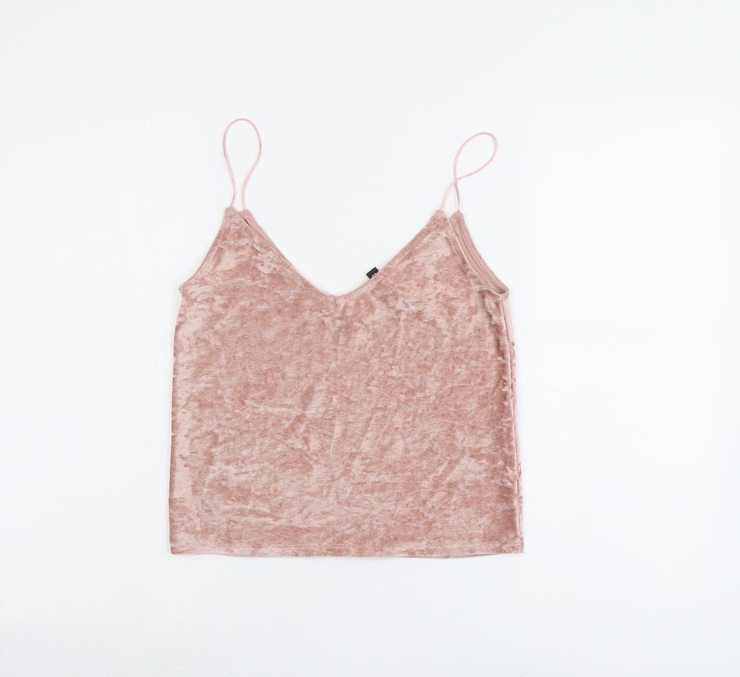 H&M Womens Pink Polyester Camisole Tank Size XS V-Neck