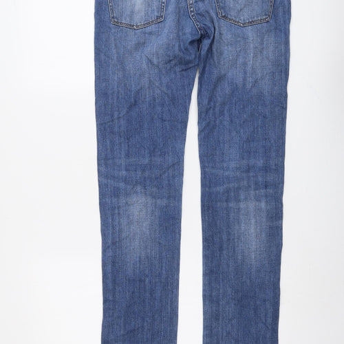 Paul Smith Mens Blue Cotton Skinny Jeans Size 28 in L33 in Slim Button