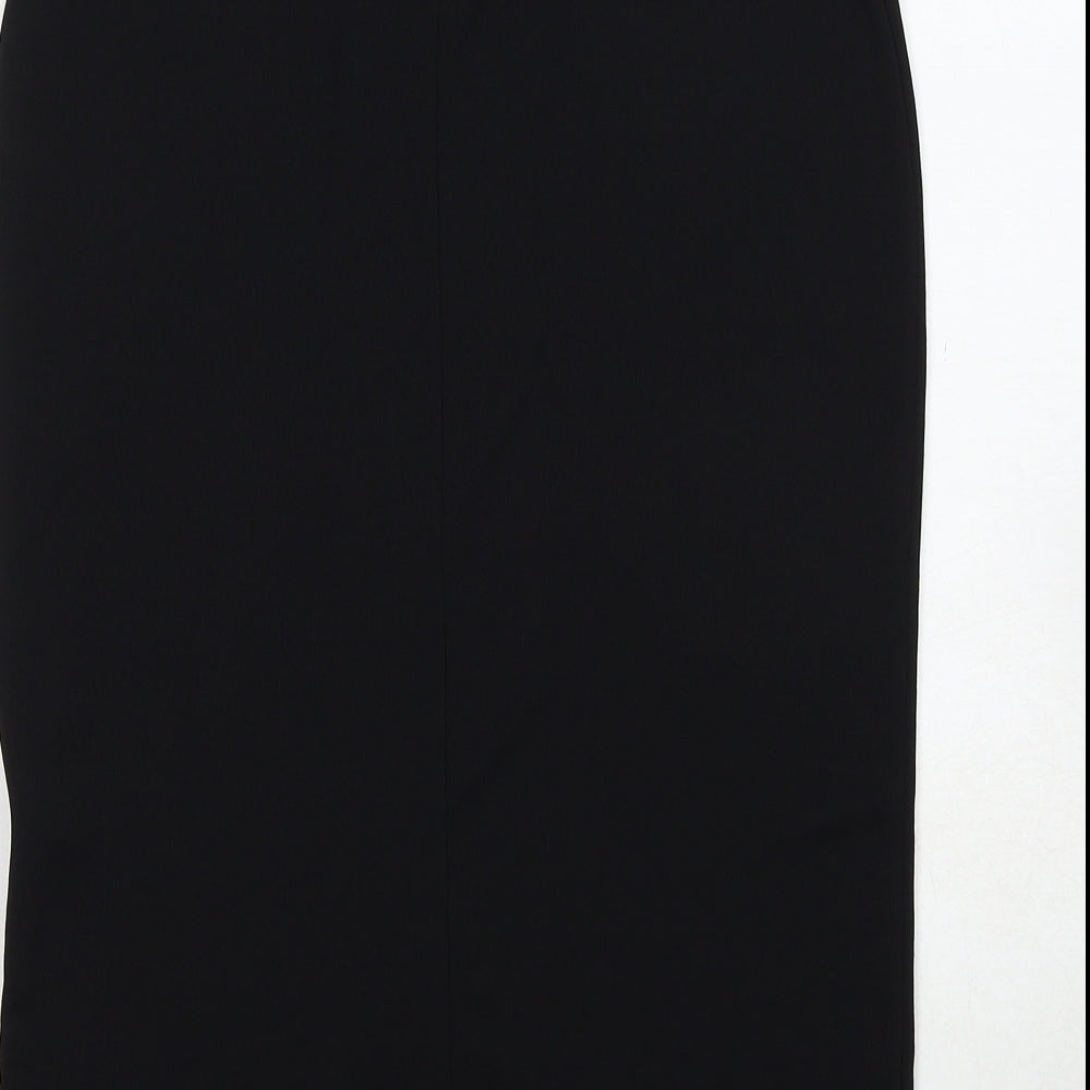 New Look Womens Black Polyester Trumpet Skirt Size 10