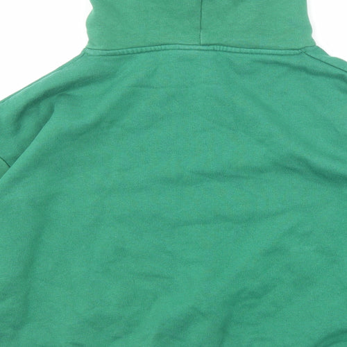 Pull&Bear Womens Green Cotton Pullover Hoodie Size S Pullover