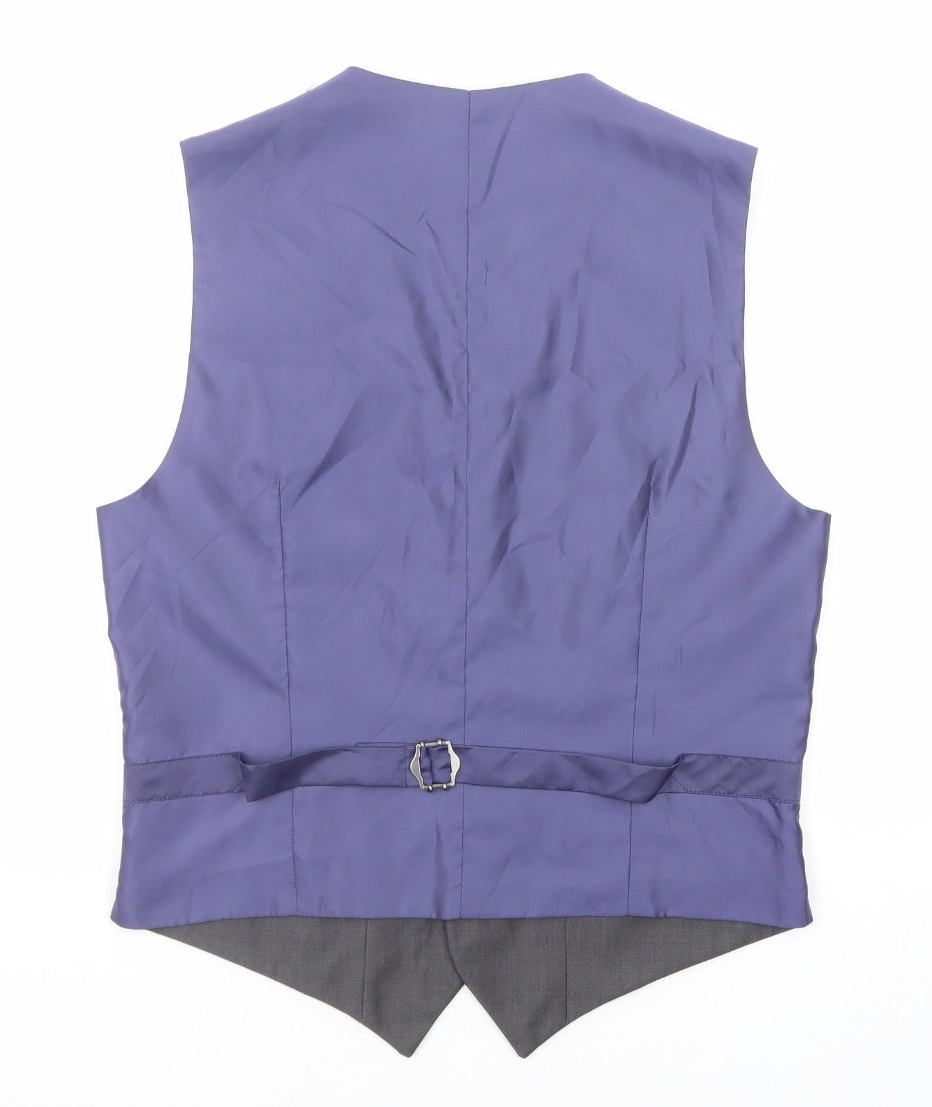Marks and Spencer Mens Grey Wool Jacket Suit Waistcoat Size 36 Regular