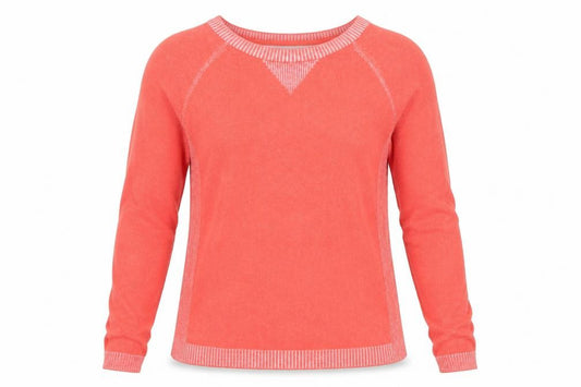 Front view of Limited Collection women’s red round neck cotton jumper, size UK 10