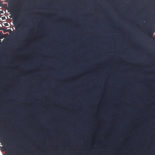 NEXT Boys Blue Crew Neck Fair Isle Cotton Pullover Jumper Size 9-10 Years Pullover - Star Wars