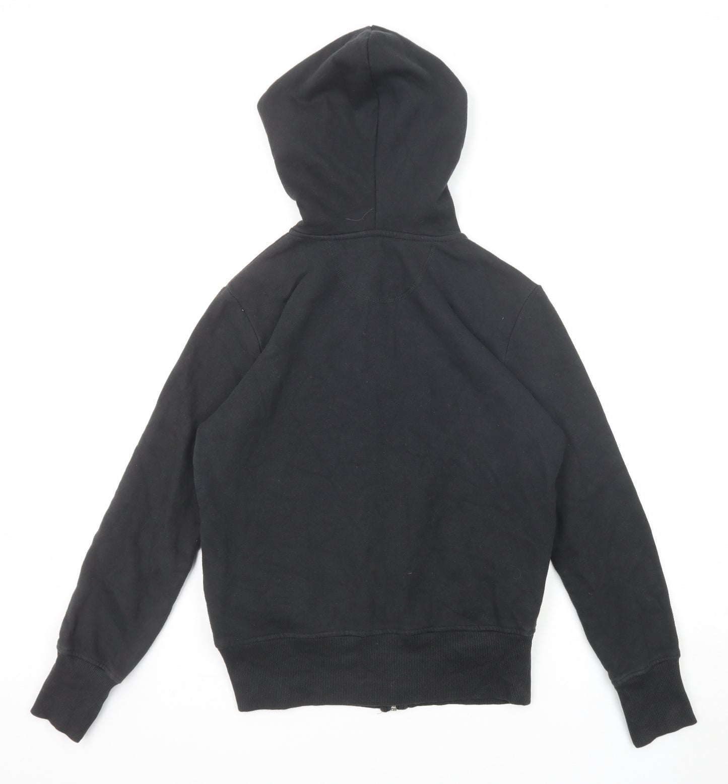 Reebok Mens Black Cotton Full Zip Hoodie Size S