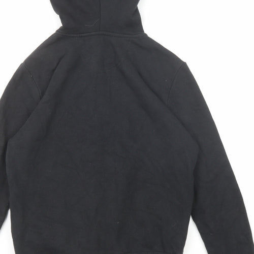 Reebok Mens Black Cotton Full Zip Hoodie Size S