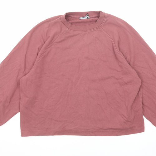 ASOS Womens Purple Cotton Pullover Sweatshirt Size 8 Pullover