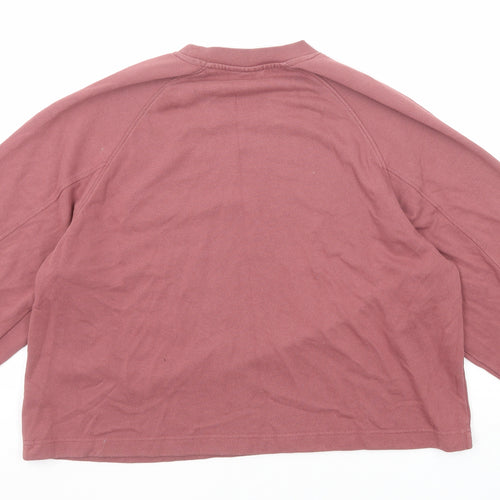 ASOS Womens Purple Cotton Pullover Sweatshirt Size 8 Pullover