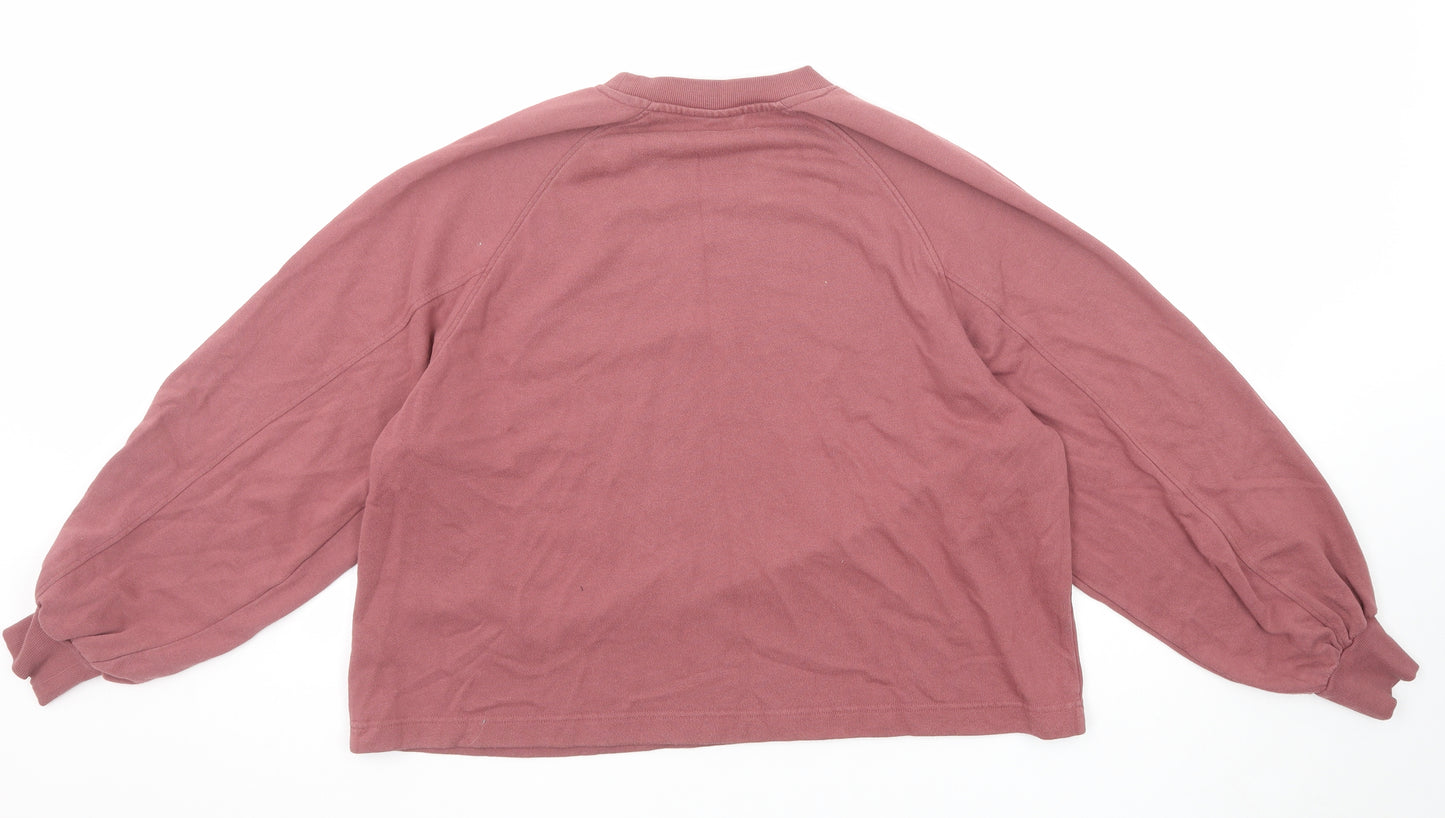 ASOS Womens Purple Cotton Pullover Sweatshirt Size 8 Pullover