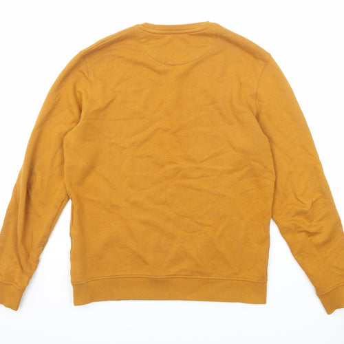 Lyle & Scott Mens Orange Cotton Pullover Sweatshirt Size S
