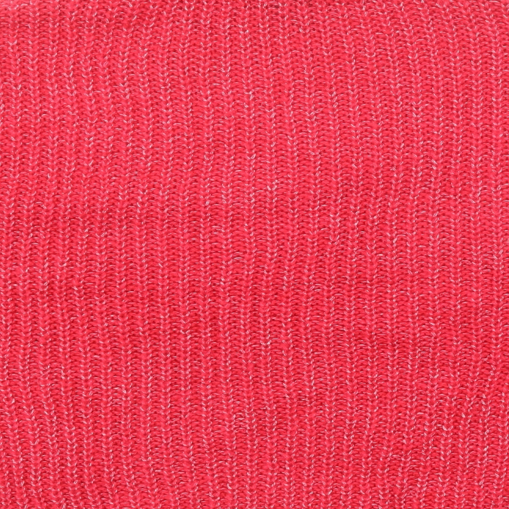 Missguided Womens Pink Roll Neck Acrylic Pullover Jumper Size L