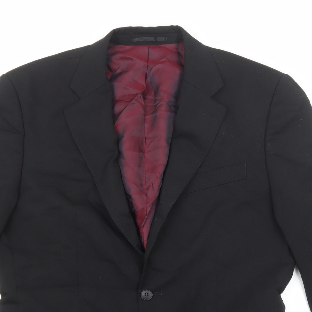 Evolution Mens Black Polyester Tuxedo Suit Jacket Size 40 Regular
