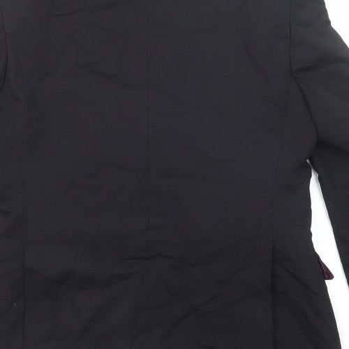 Evolution Mens Black Polyester Jacket Suit Jacket Size 38 Regular