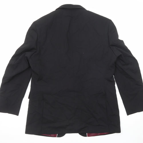 Evolution Mens Black Polyester Jacket Suit Jacket Size 44 Regular