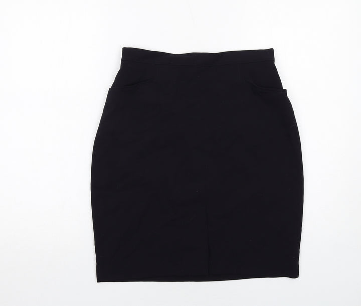 NEXT Womens Blue Polyester A-Line Skirt Size 12 Zip