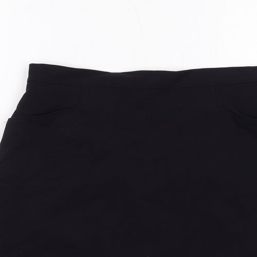 NEXT Womens Blue Polyester A-Line Skirt Size 12 Zip