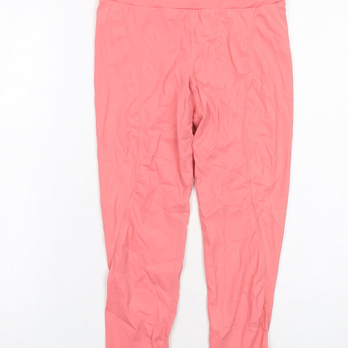 Stradivarius Womens Pink Polyamide Compression Leggings Size M Regular Pullover