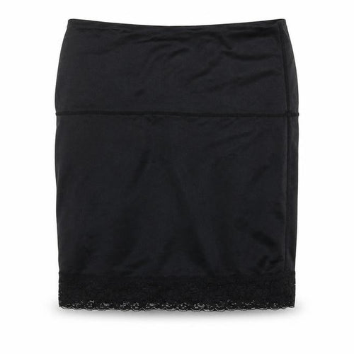 M&Co Womens Black Nylon Pettiskirt Skirt Size 16