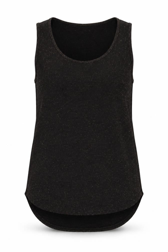 Next Womens Black Viscose Basic Tank Size 10 Scoop Neck