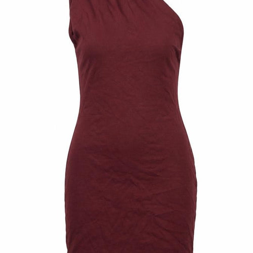 American Apparel Womens Purple Cotton Bodycon Size XS Off the Shoulder Pullover
