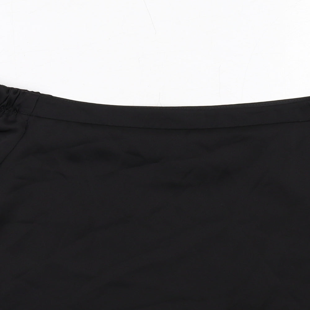 New Look Womens Black Polyester Basic Blouse Size 8 Off the Shoulder