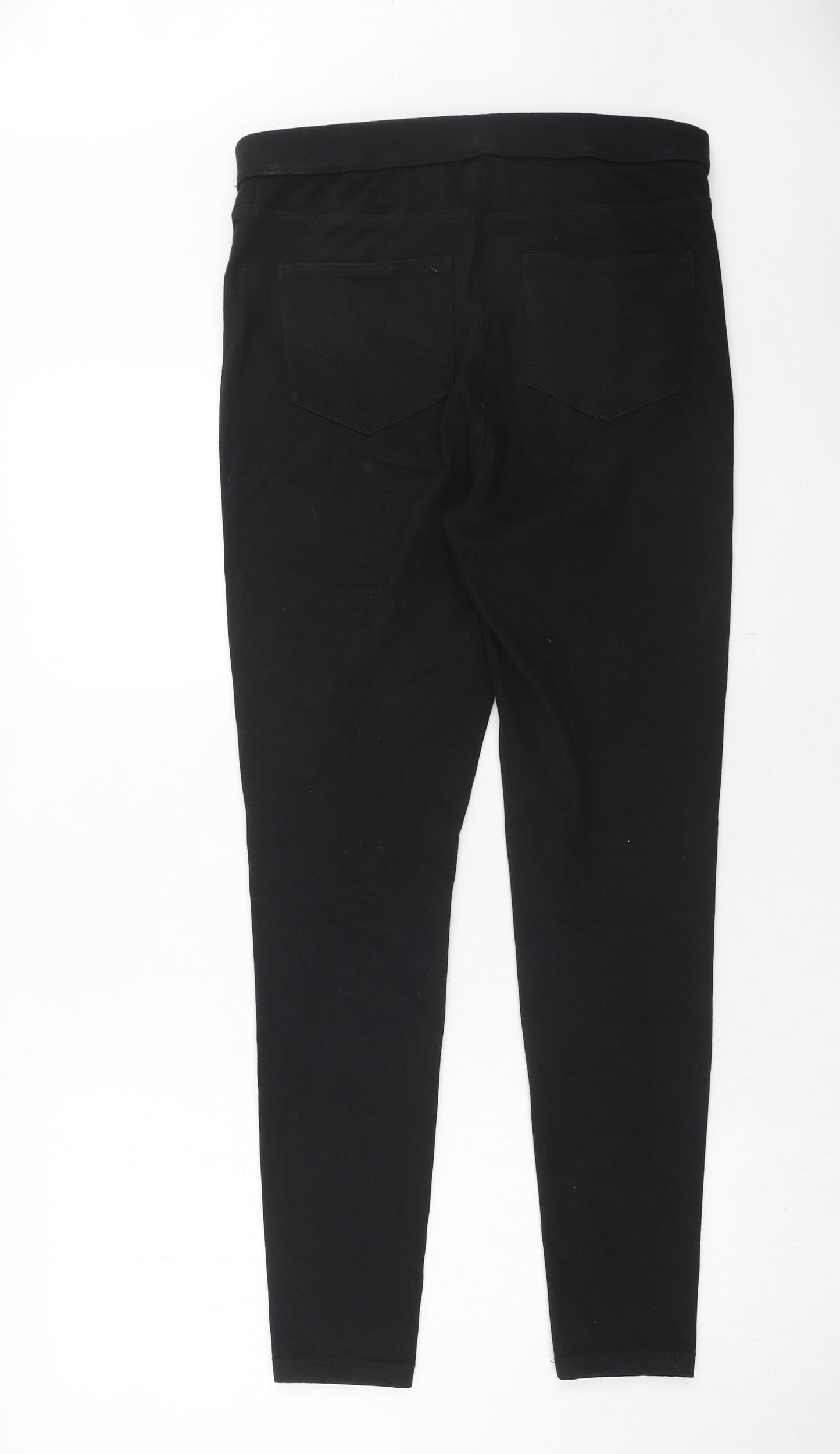 Marks and Spencer Womens Black Cotton Jegging Jeans Size 14 Regular