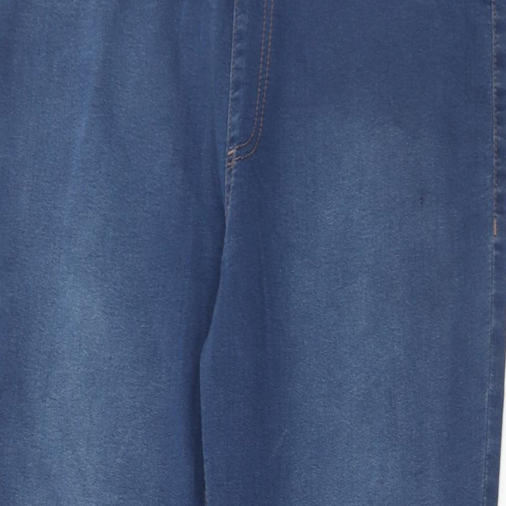 Marks and Spencer Womens Blue Cotton Jegging Jeans Size 16 Regular