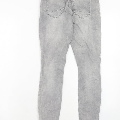 Only Womens Grey Cotton Skinny Jeans Size 25 in L32 in Regular Zip