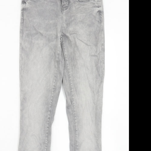 Only Womens Grey Cotton Skinny Jeans Size 25 in L32 in Regular Zip