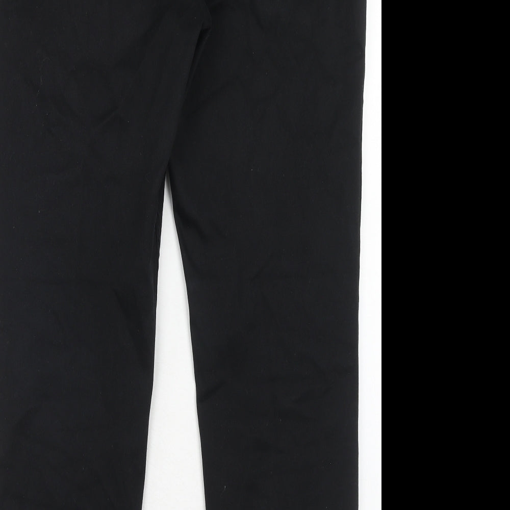 Marks and Spencer Womens Black Cotton Skinny Jeans Size 18 Slim Zip