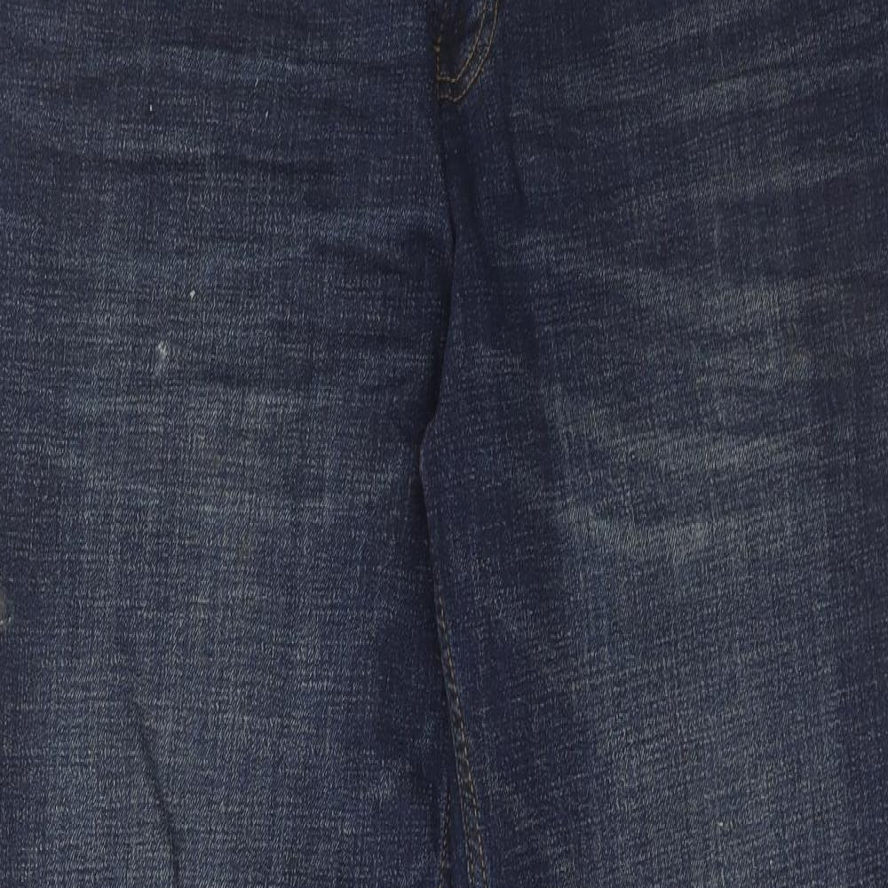 NEXT Mens Blue Cotton Straight Jeans Size 34 in L31 in Regular Zip